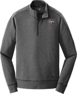 Mercer Chiefs New Era Tri-Blend Fleece 1/4-Zip Pullover