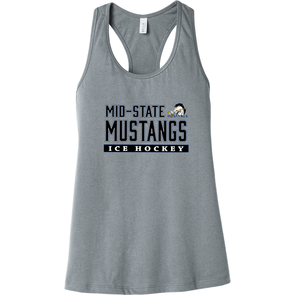 Mid-State Mustangs Womens Jersey Racerback Tank