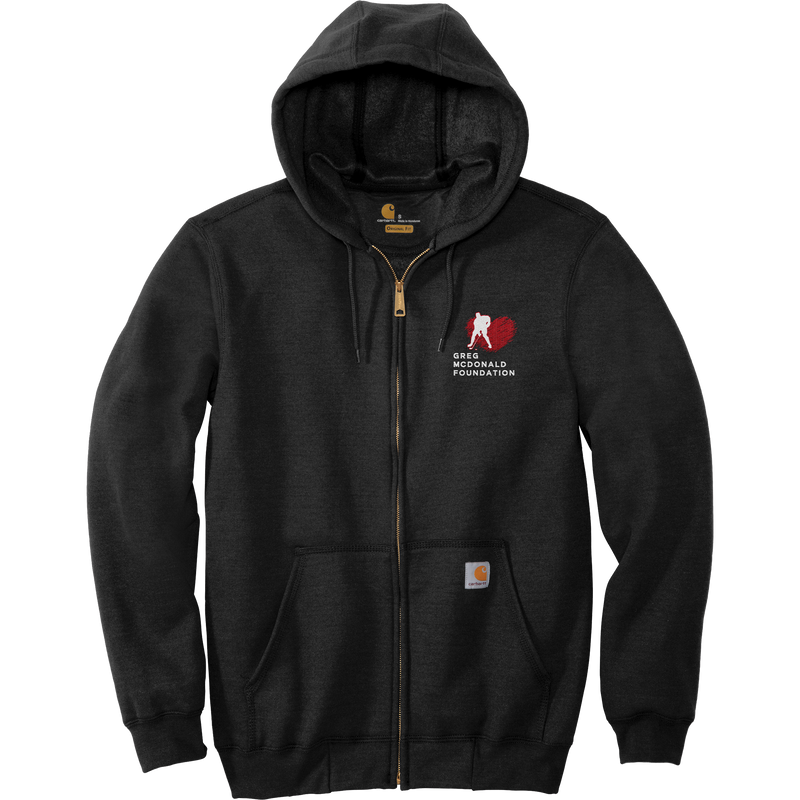 Greg McDonald Foundation Carhartt Midweight Hooded Zip-Front Sweatshirt