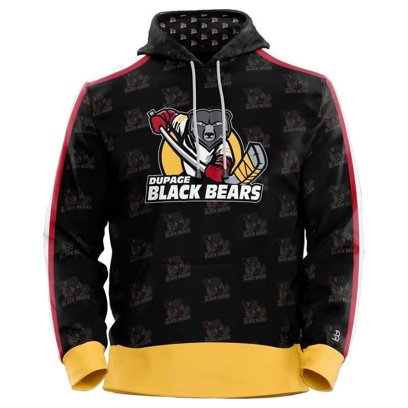 Dupage Black Bears Adult Sublimated Hoodie