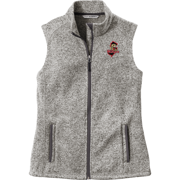 Jersey Shore Wildcats Ladies Sweater Fleece Vest