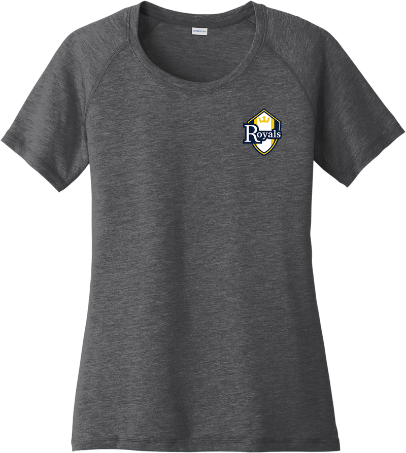 Royals Hockey Club Ladies PosiCharge Tri-Blend Wicking Scoop Neck Raglan Tee