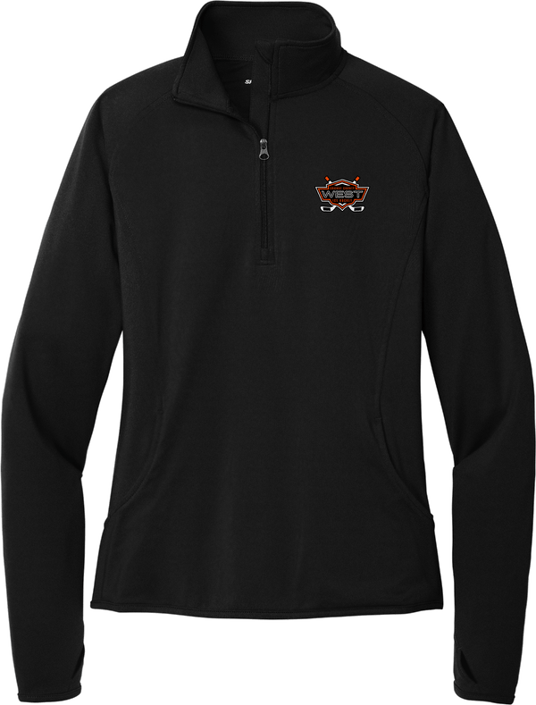 Orange County West Ladies Sport-Wick Stretch 1/4-Zip Pullover