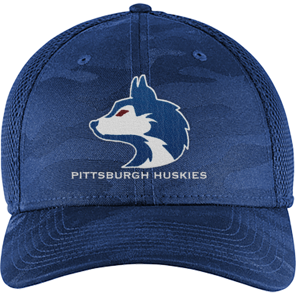 Pittsburgh Huskies New Era Tonal Camo Stretch Tech Mesh Cap