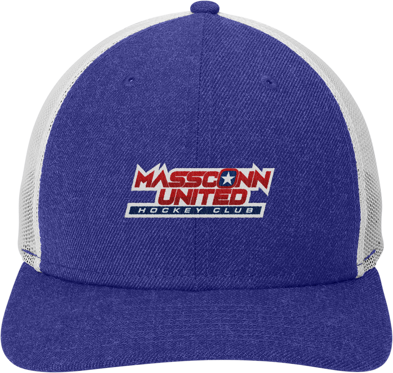 Mass Conn United New Era Snapback Low Profile Trucker Cap