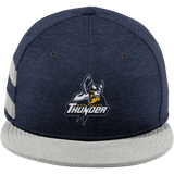 Mon Valley Thunder New Era Shadow Heather Striped Flat Bill Snapback Cap