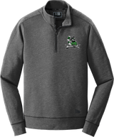 Atlanta Madhatters New Era Tri-Blend Fleece 1/4-Zip Pullover