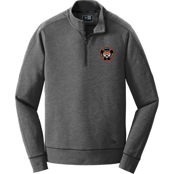 Princeton Jr. Tigers New Era Tri-Blend Fleece 1/4-Zip Pullover