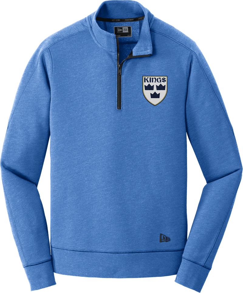 North Jersey Kings New Era Tri-Blend Fleece 1/4-Zip Pullover