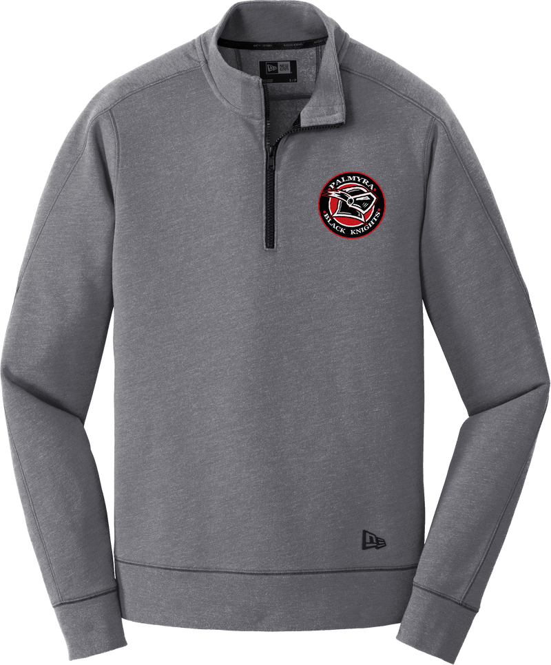 Palmyra Black Knights New Era Tri-Blend Fleece 1/4-Zip Pullover