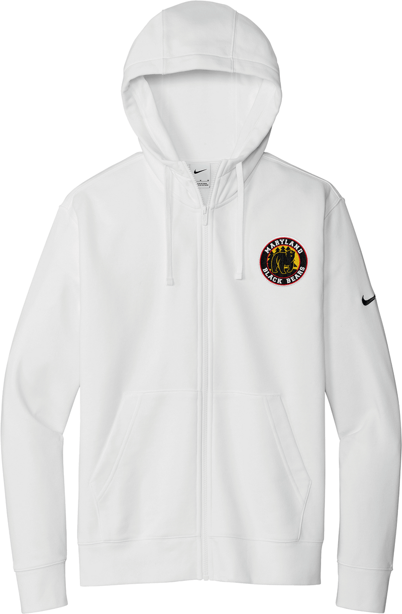 Maryland Black Bears Nike Club Fleece Sleeve Swoosh Full-Zip Hoodie