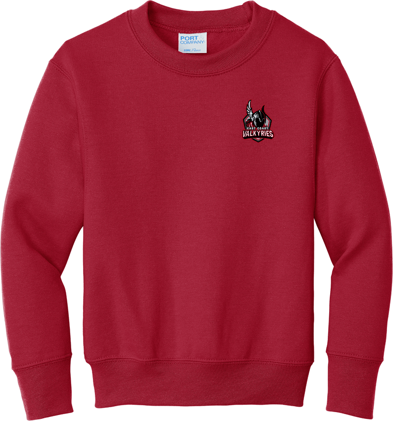 NJ Valkyries Youth Core Fleece Crewneck Sweatshirt