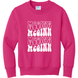 McGinn Youth "Groovy" Core Fleece Crewneck Sweatshirt