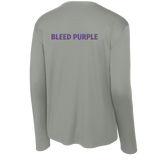 Curry College (Bleed Purple Hockey) Youth Long Sleeve PosiCharge Competitor Tee