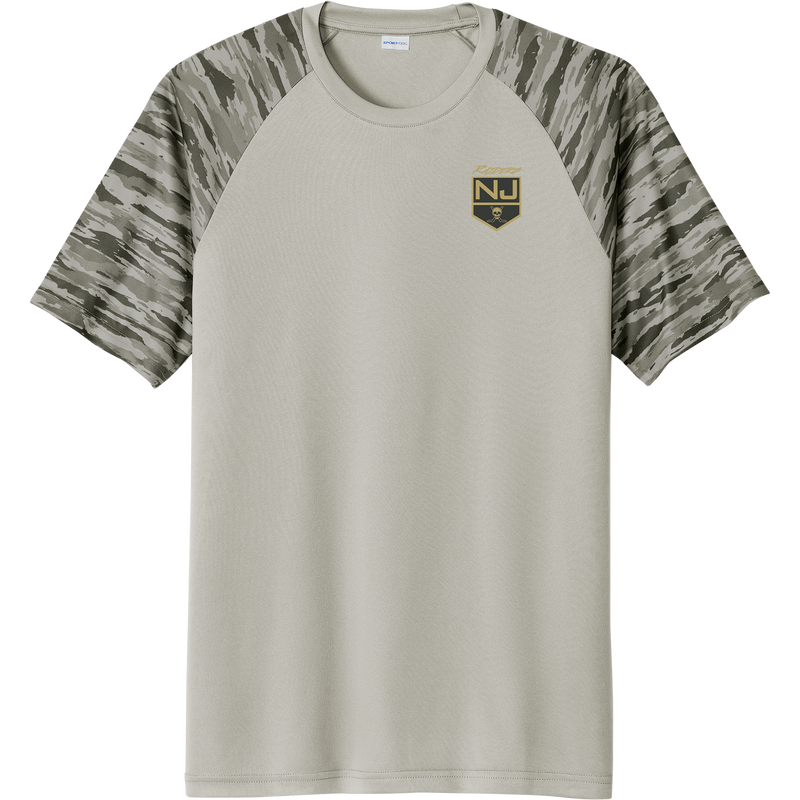 NJ Raiders Drift Camo Colorblock Tee