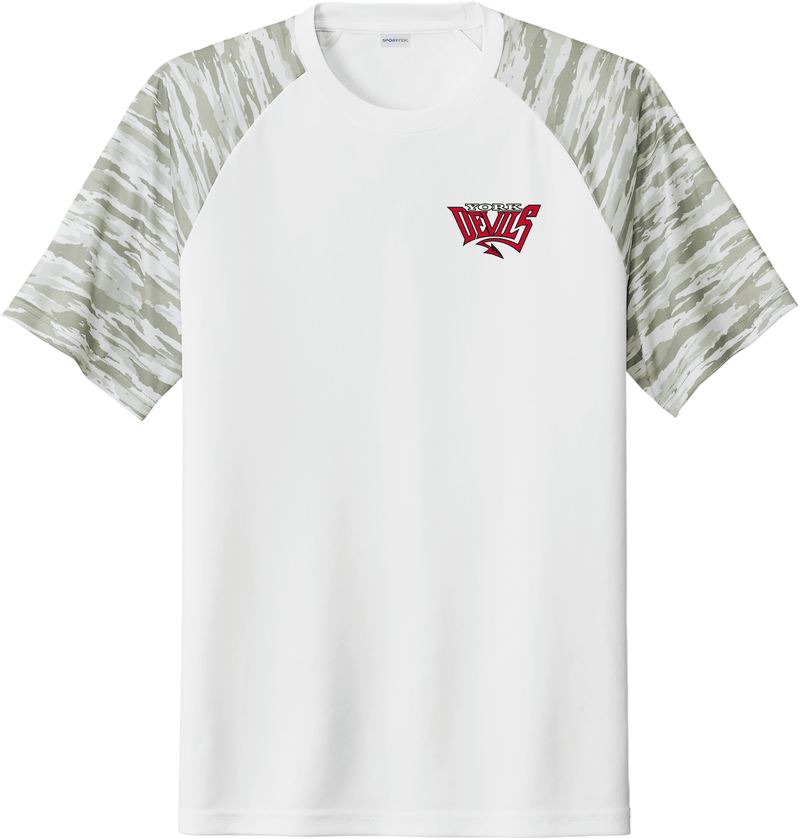 York Devils Drift Camo Colorblock Tee