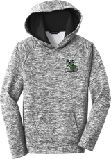 Atlanta Madhatters Youth PosiCharge Electric Heather Fleece Hooded Pullover