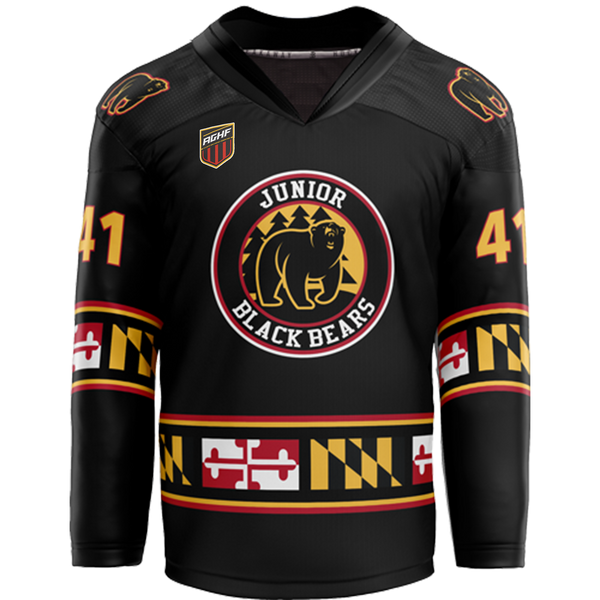 MD Lady Jr. Black Bears Adult Goalie Sublimated Jersey